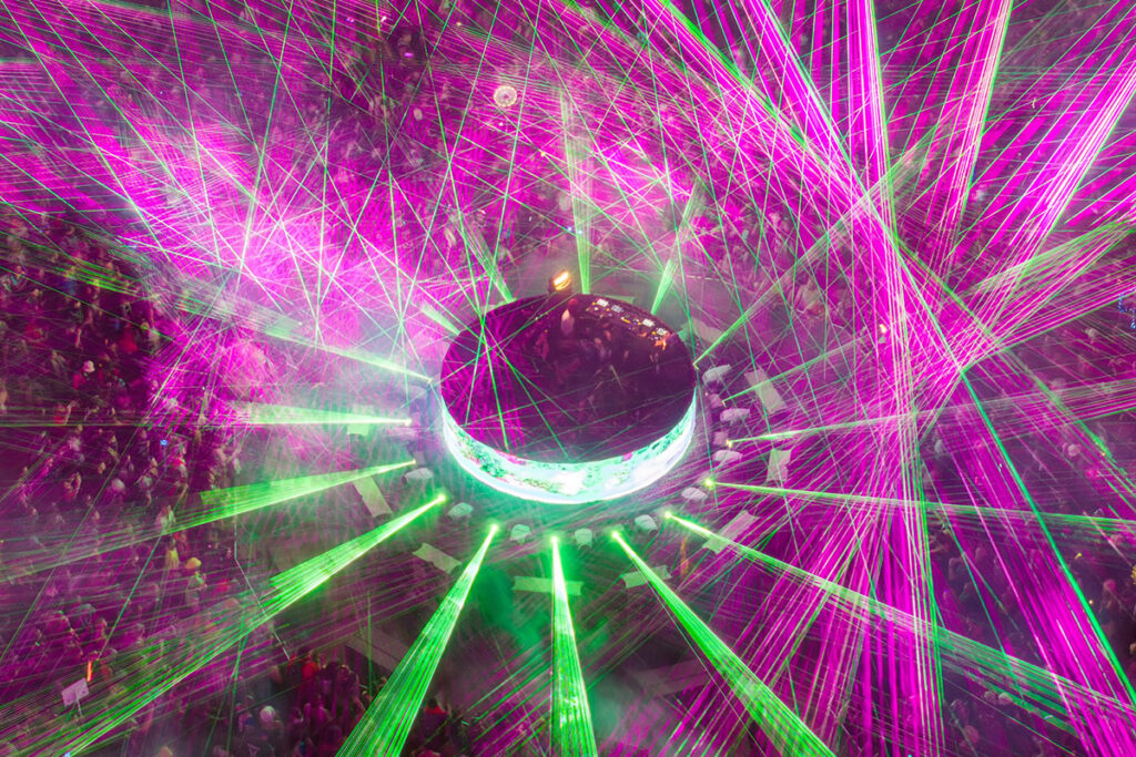 360 degree Lasers at the Lost Lands Crater Stage