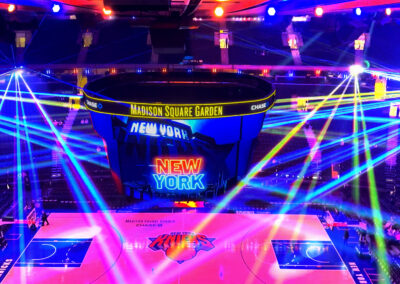 NY Knicks 2025 NBA Playoffs Laser Light Show